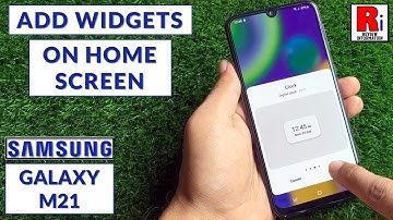 How to Add Widgets on Home Screen - Samsung Galaxy M21