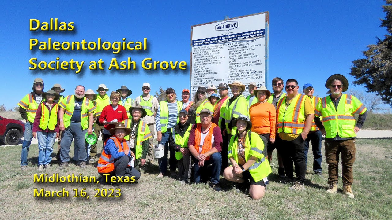 Dallas Paleontological Society at Ash Grove Quarry - Midlothian, Texas, 3/16/2025