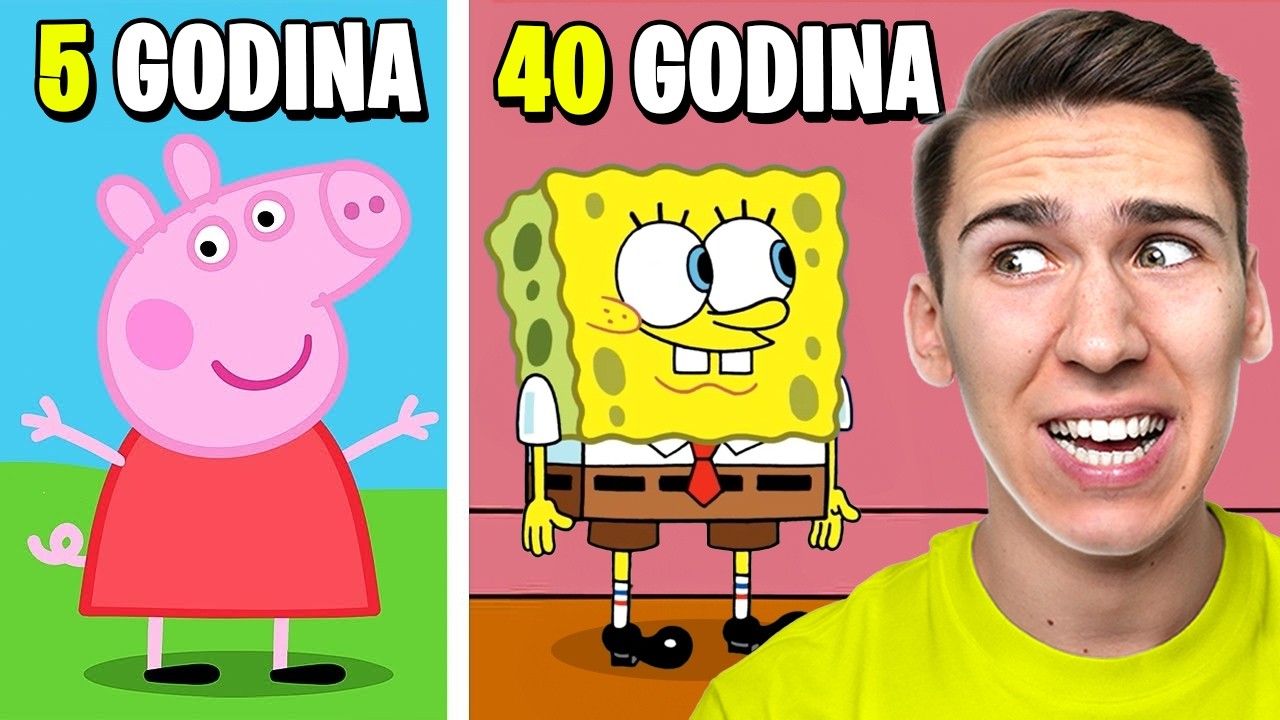 POGODI GODINE LIKOVA IZ CRTAĆA!