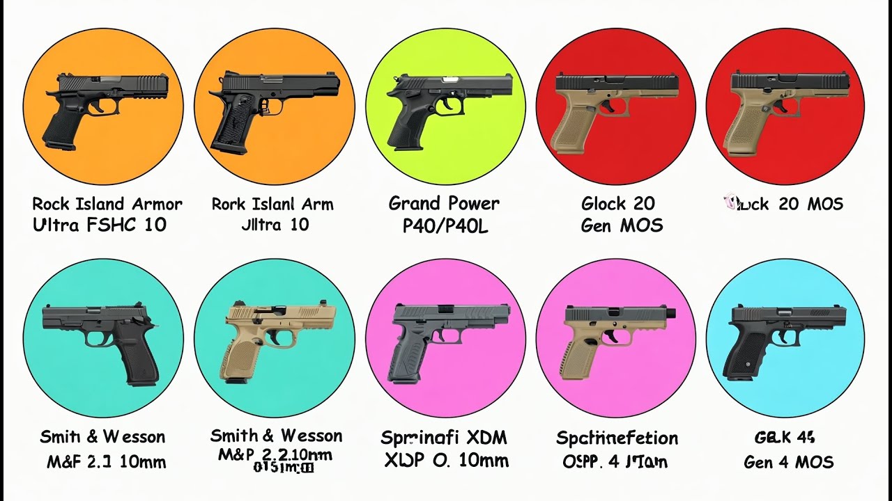 Las 10 mejores pistolas en calibre 10 mm explicadas