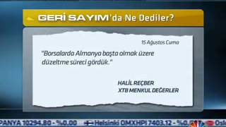 15.08.2014 Cnbc-E Geri Sayım Programı Canlı Yayın Xtb Forex