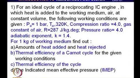 Lec27: Supercharging of aircraft IC engines #CH24SP #swayamprabha