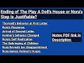 Ending of the Play A Doll's House/Notes PDF link in Description/@LiteratureandPS #drama
