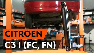 How to change rear shock absorber on CITROEN C3 1 (FC, FN)  [TUTORIAL AUTODOC]