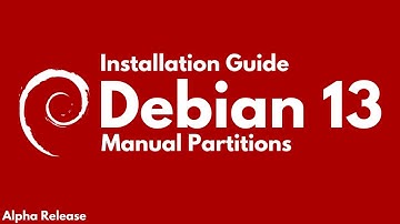 Debian 13 "Trixie" installeren met handmatige Linux-partities op een UEFI-pc of laptop