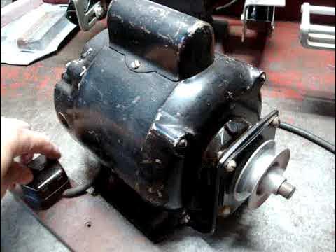 WORKING Vintage 1/6th HP Single Phase JACK & HEINTZ Electric AC MOTOR