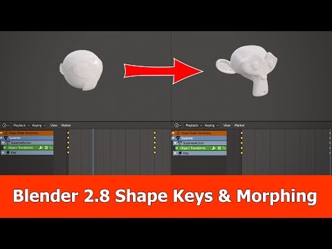 Blender 2.8 Shapekeys and Morphing