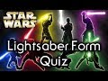 Find out YOUR lightsaber combat FORM! - Star Wars Quiz