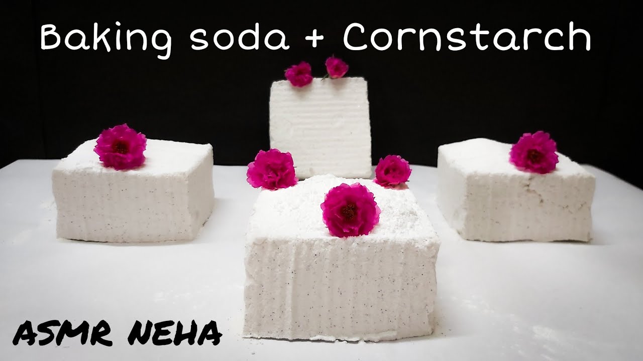 ASMR Baking soda + Cornstarch Giant blocks Please subscribe ASMR