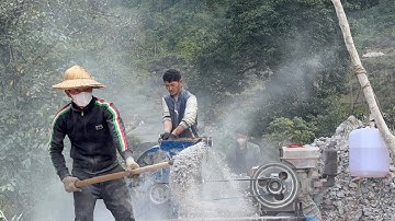 Đường Thoát Khổ __T121_ Khói Bột Đá Bay Mù Mịt Cả Núi Rừng _Chao Vlog Team 