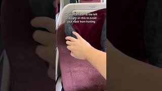 Airplane Travel Hack so you sleep better while flying! #travel #travelhack #sleeping