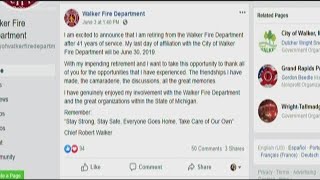 After 41 years of service, Walker's fire chief retires