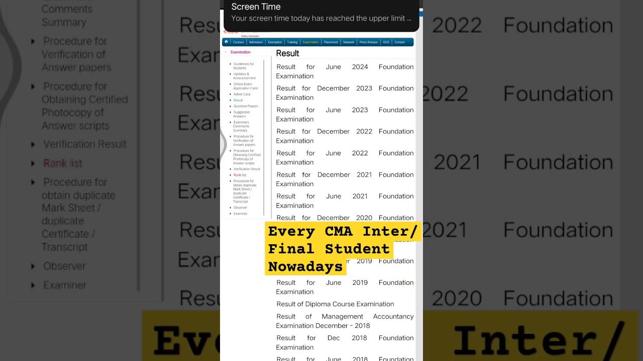 CMA Inter/Final June 2024 Result.