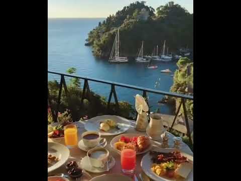 Like This Breakfast ☕🍞 Portofino Italy🇮🇹 With A View 😍 | Beautiful Place |