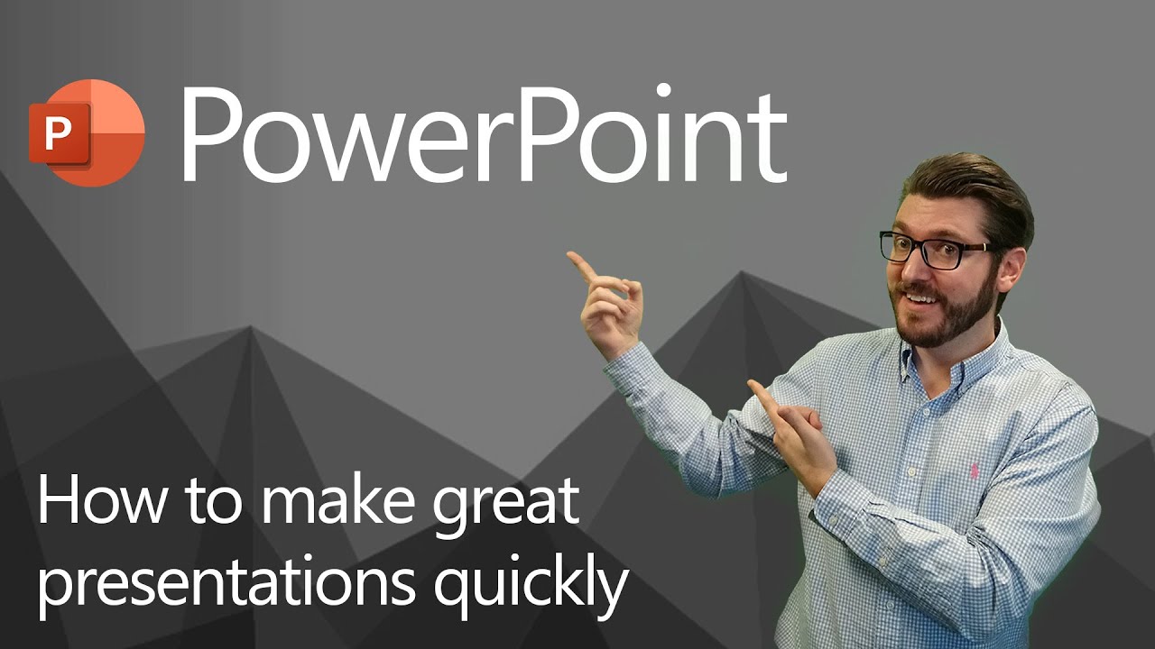How to quickly make a great PowerPoint presentation - YouTube