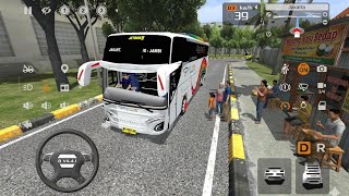 The Latest JB5 Rainbow Bus Game Transports Passengers From Jakarta | Bus Simulator Indonesia Game... screenshot 1