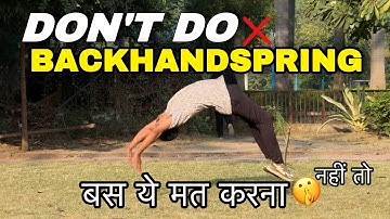 Backhandspring कभी मत करना 🤫 5 mistake in Backhandspring