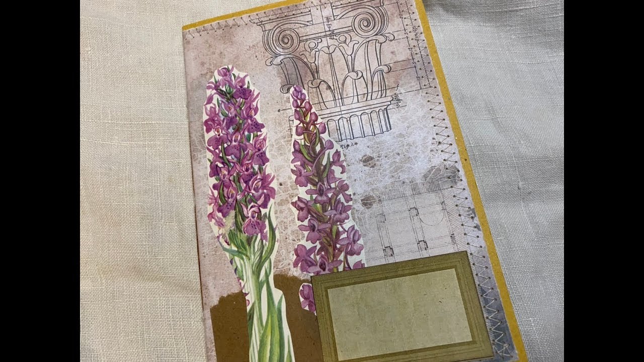 Craft with me | tutorial | making a quick notebook - YouTube