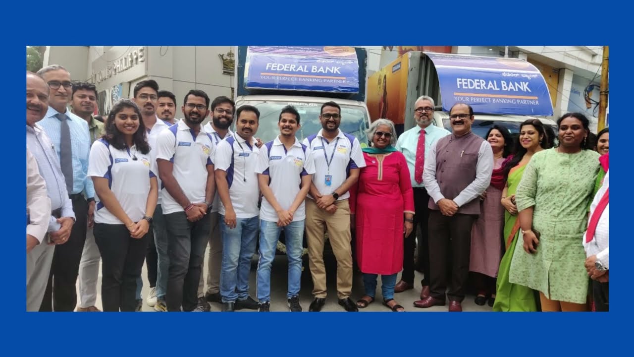 Federal Bank Gold loan Display van activity by AMS GROUP