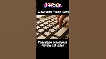 AI Keyboard Typing ASMR  | Sleep, Study, Focus, Relax #asmr #aiasmr