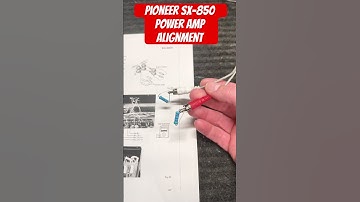 Pioneer SX-850 Power Amp alignment