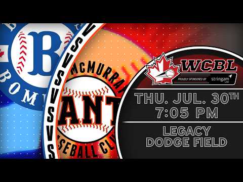 HIGHLIGHTS - Brooks Bombers vs Fort McMurray Giants - July 30th 2026