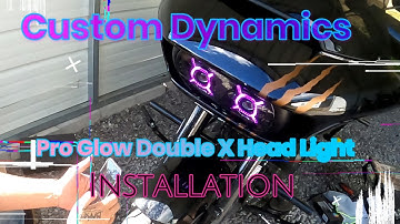 Custom Dynamics Pro Glow Double X Headlight and Bluetooth Controller Installation.
