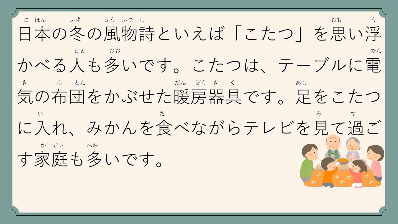 【С субтитрами и прослушиванием на японском языке】О четырех временах года и погоде в Японии