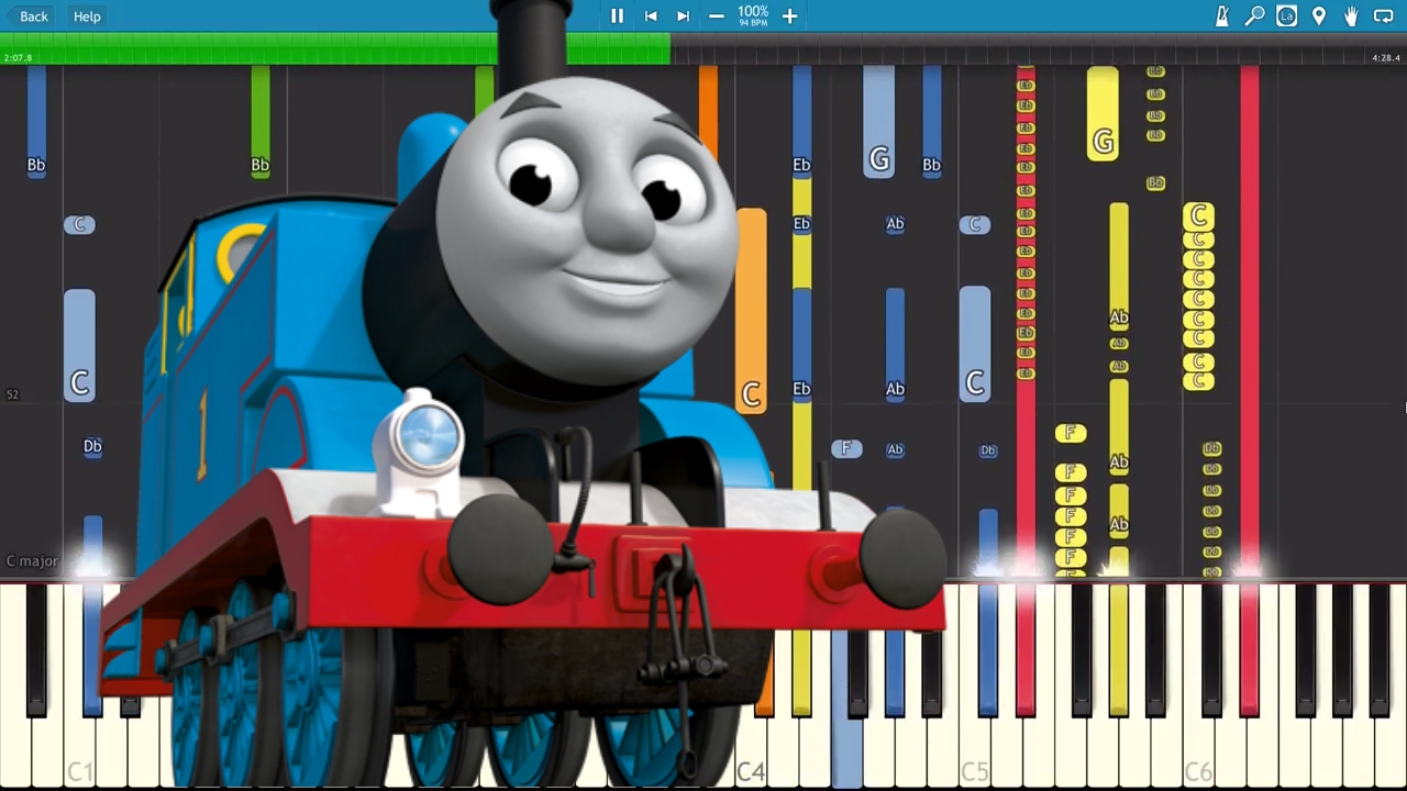 Impossible Remix Thomas The Tank Engine Theme Song Piano Cover Youtube