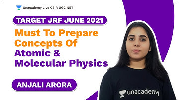 Target JRF June 2021| Must To Prepare Concepts of Atomic & Molecular Physics| Physics| Anjali