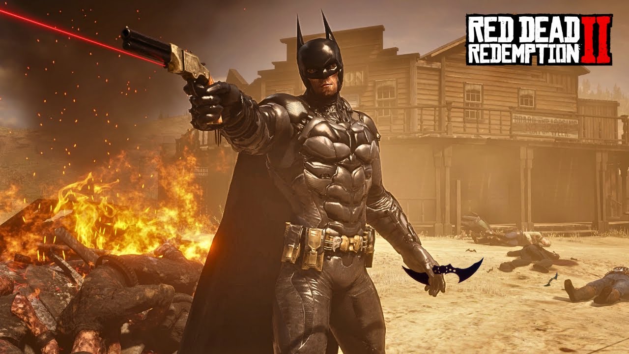 BATMAN Enters The Wild West (Read Dead Redemption 2 Mods) - YouTube