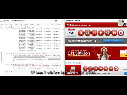 UK Lotto Predictions for  Saturday  17/12/2022