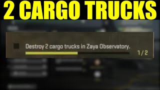 How to "destroy 2 cargo trucks in Zaya observatory" DMZ screenshot 5