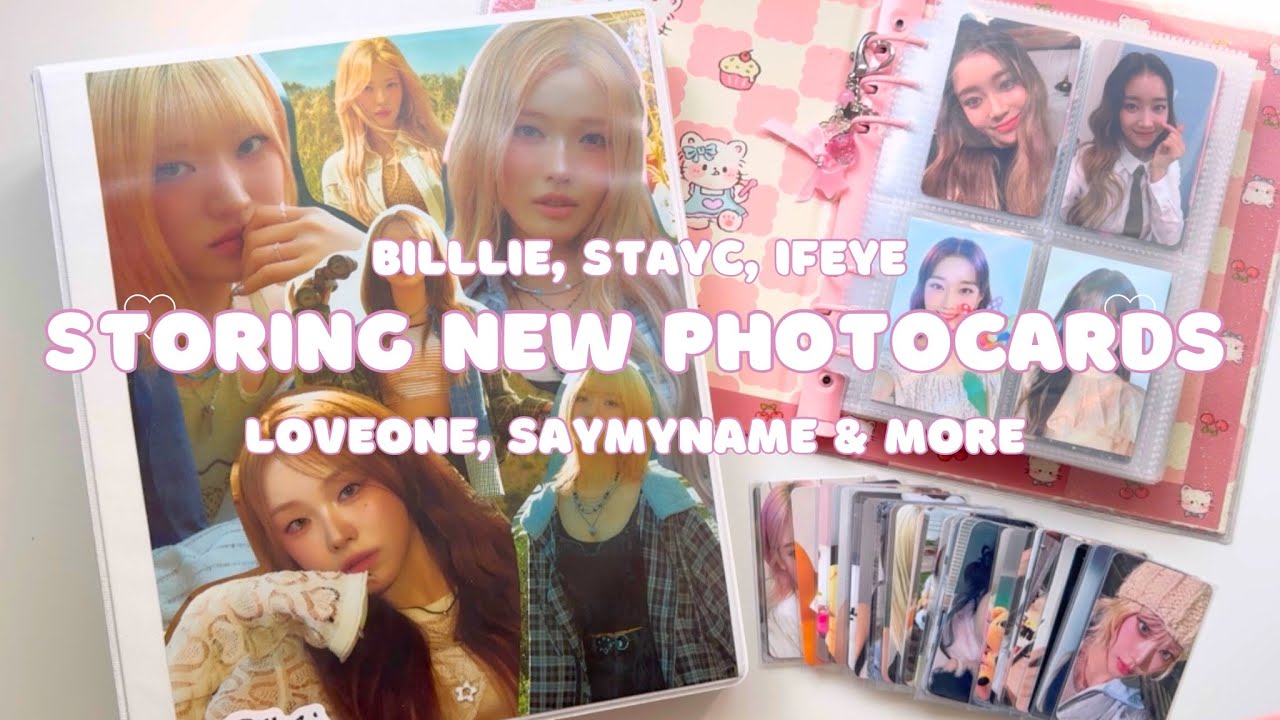 ✨ storing and organizing new photocards in my binder | stayc, billlie & more #34 .♡🦋. (june '25)