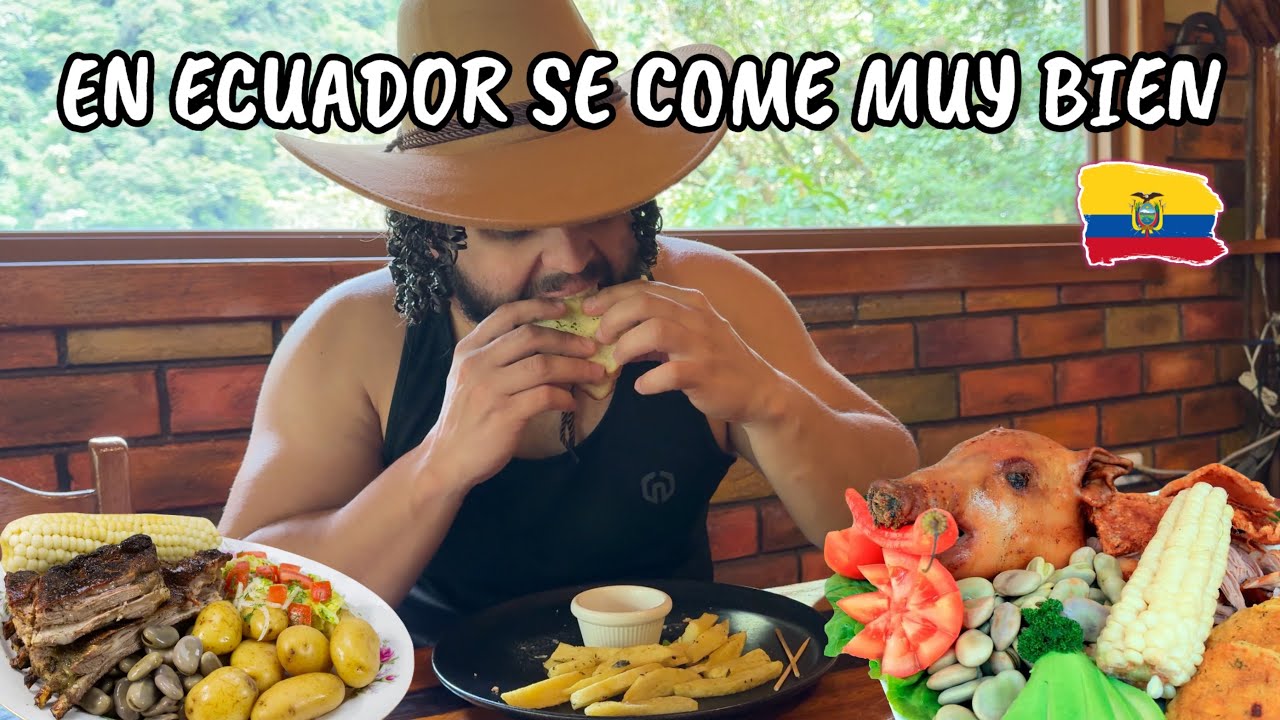 PROBANDO COMIDA EN BAÑOS • ECUADOR🇪🇨/ ¿Será buena su Gastronomía?🍗