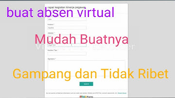 buat absen virtual tampa aplikasi #tutorial #absenonline #absensi