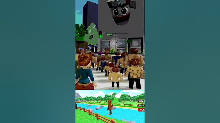 They were all being chased by the balloons but then Bacon did this… 😨 #shorts #roblox