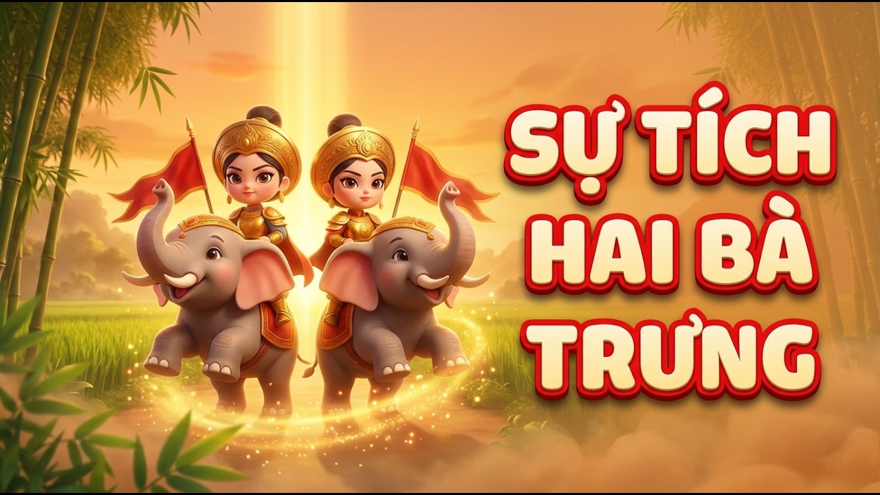 SỰ TÍCH HAI BÀ TRƯNG | Truyện Cổ Tích Việt Nam