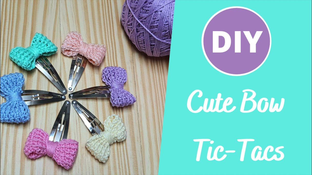 Quick and easy crochet hair clips 