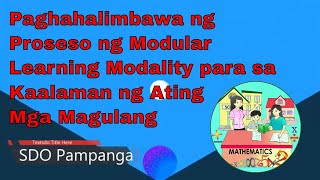 Modular Learning Modality Dry-Run of Elementary Math Leaders (Actual Scenario)