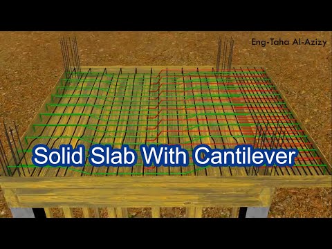 Solid Slab With Cantilever Detailing 3D 