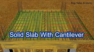 Solid Slab With Cantilever Detailing-3D