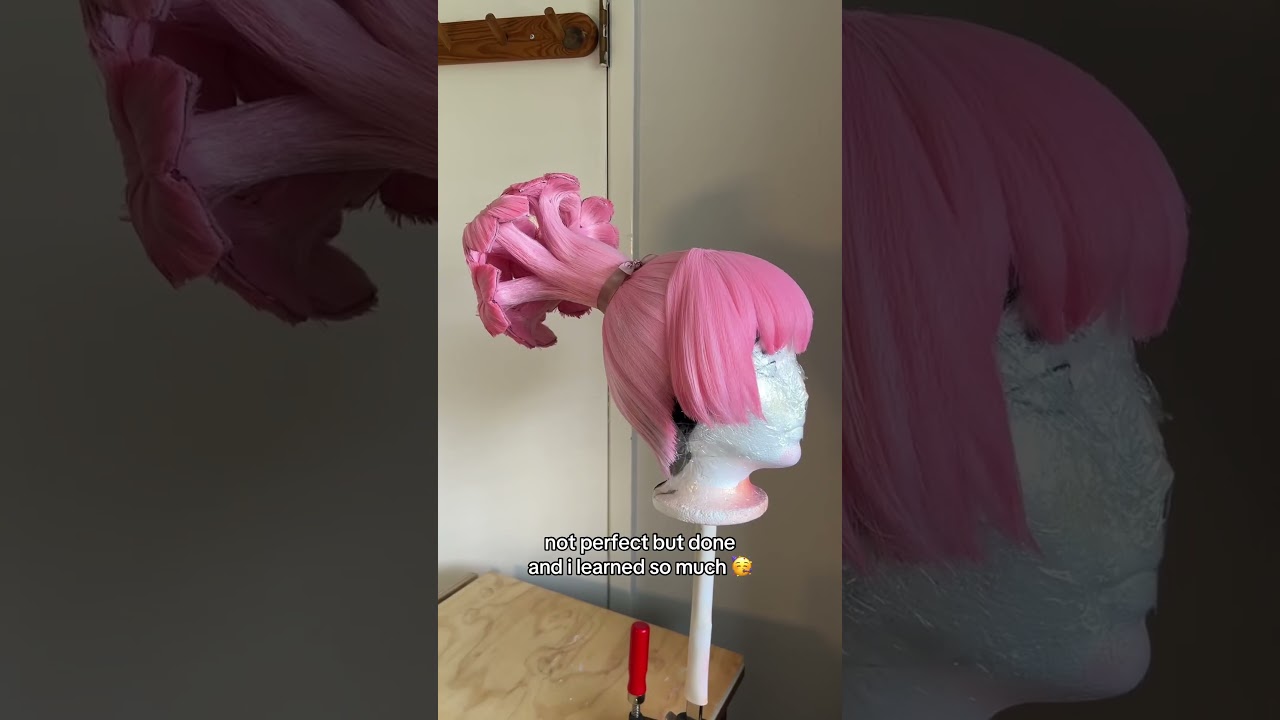 #animecosplay #homuramomiji #drstone #drstonecosplay #cosplaywig #wigstyling #ponytailwig #helmetwig