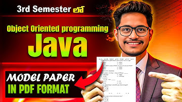 Object Oriented Programming Using Java  Model Papers | 3rd Sem Computer science Model Papers