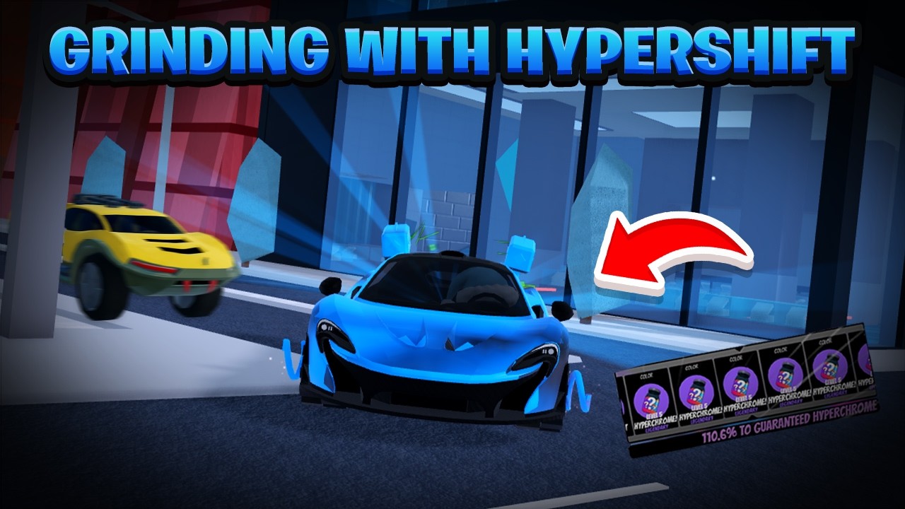 Grinding with Hypershift in Roblox Jailbreak🎨