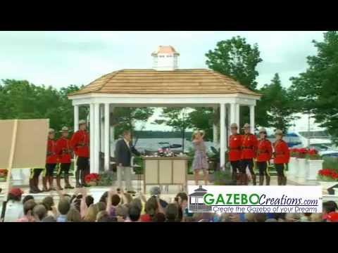 Live! with Regis and Kelly use gazebo stage on Prince Edward Island from GazeboCreations....