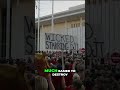 Protesters outside Kennedy Center ask President Donald Trump, 'have you no decency?'
