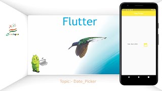 Date_picker in flutter in hindi #Dart #flutter