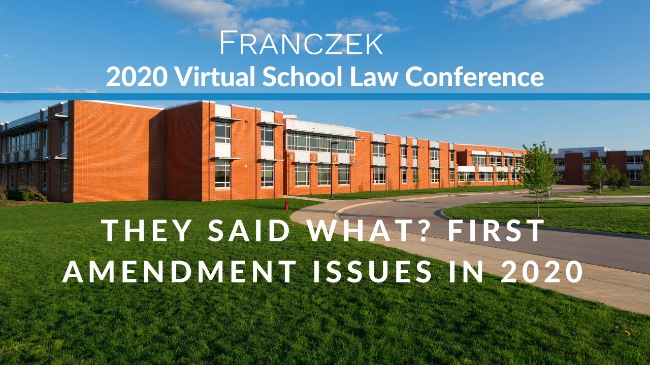 They said what first amendment issues in 2020 youtube