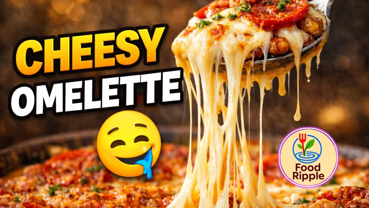 Cheesy Tomato Omelette | Easy, Quick & Delicious Breakfast